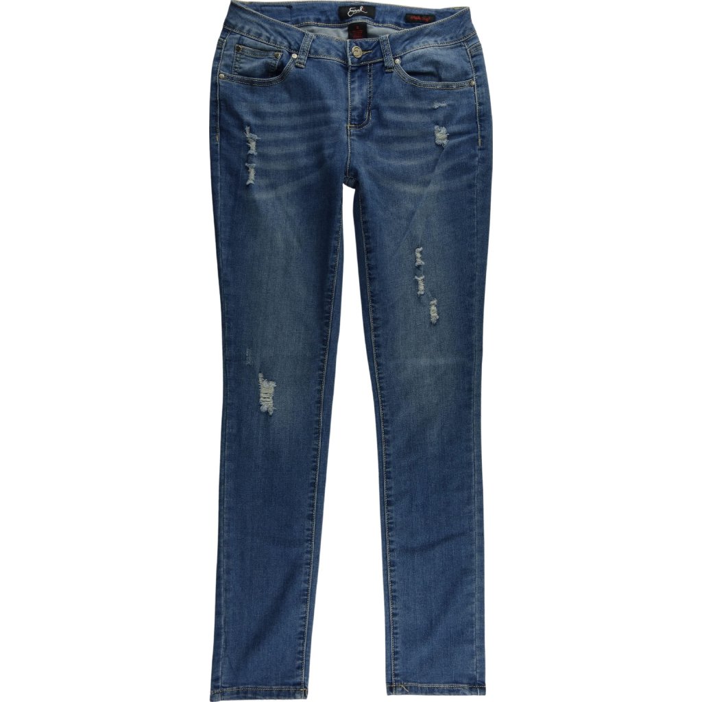 Earl Jean Ankle Cuff Skinny Destroyed Stretch A135
